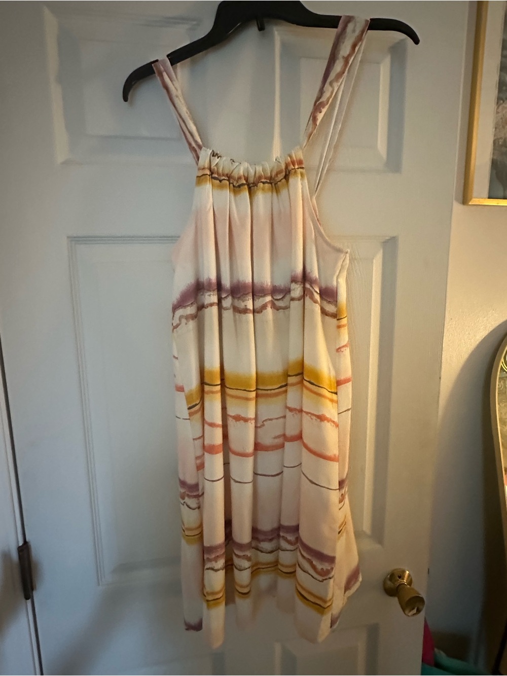 Light Cream Striped Sundress - nine